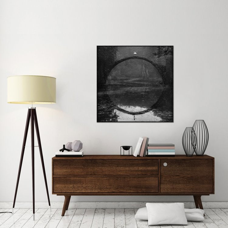 "Ring" Framed Canvas Giclee by Lukasz Kozlowski, 41x41"