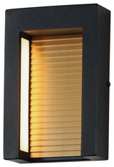 ET2 E30102 Alcove 10" Tall LED Outdoor Wall Sconce - Black / Gold