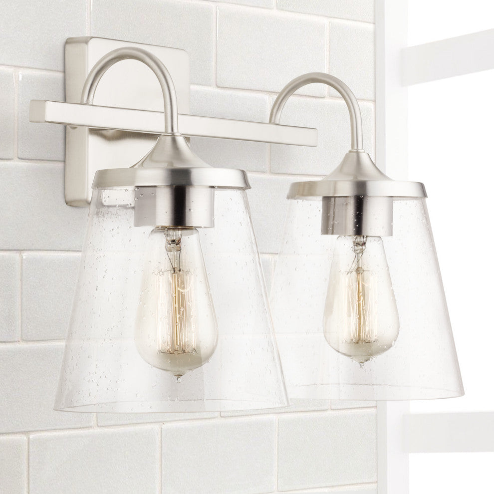 Capital Lighting 139122-496 2 Light 15-1/4"W Bathroom Vanity - Matte Black