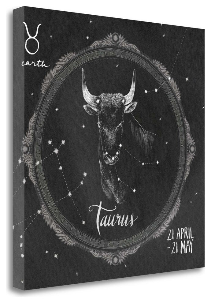 "Night Sky Taurus" By Sara Zieve Miller, Giclee Print on Gallery Wrap Canvas
