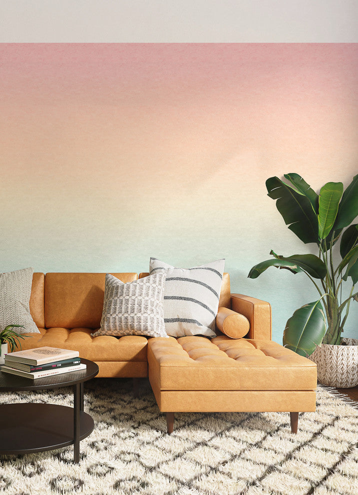 Rainbow Aura Ombre Peel & Stick Wallpaper Mural