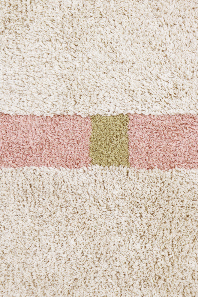 Lanes Vintage Nude Washable Rug, 6'7"x9'10"