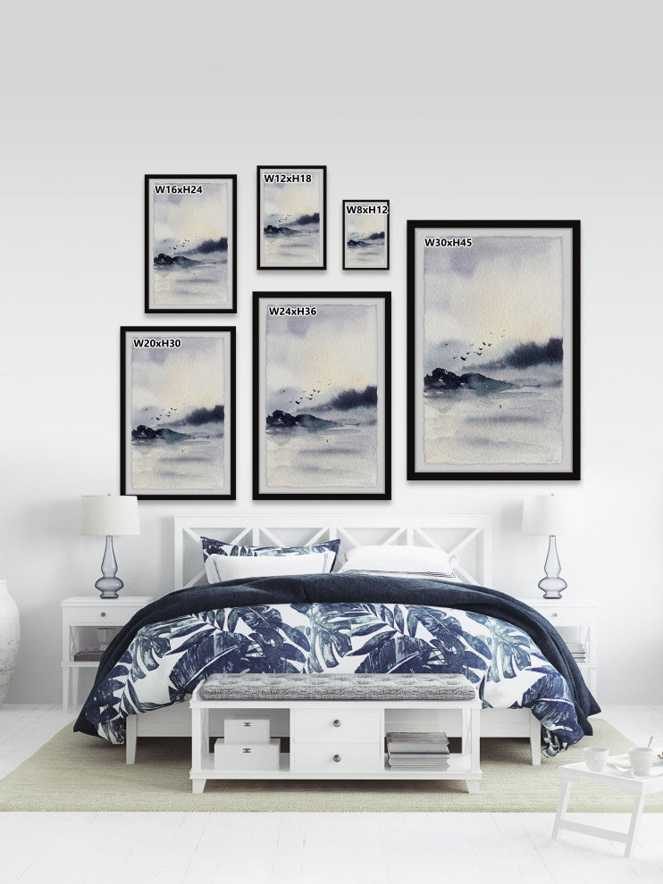 "Take Time to Reflect" Framed Painting Print, 12x18
