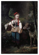 "Little Red Riding Hood" Paper Print by Louis-Simon Cabaillot-Lassalle, 17"x24"