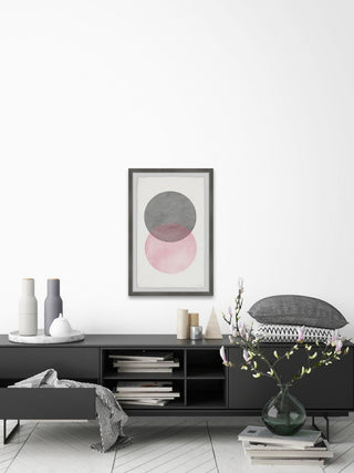 "Circle Texture" Framed Painting Print, 24"x36"