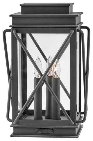 Hinkley Montecito Medium Pier Mount Lantern, Museum Black