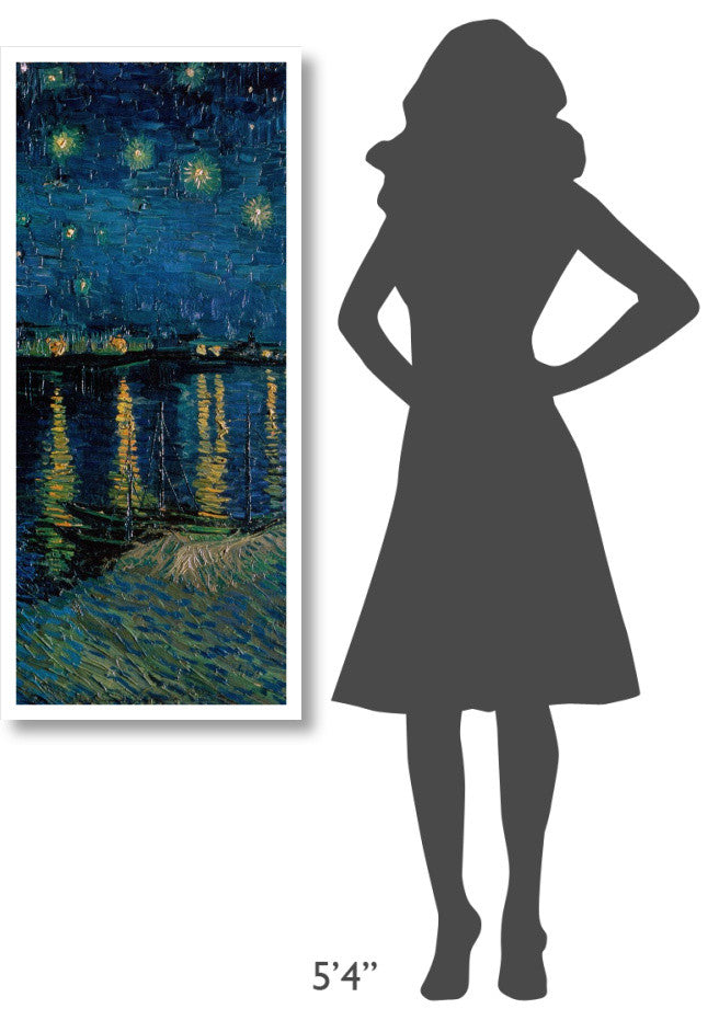 "Starlight Over the Rhone (center)" Print by Vincent van Gogh, 20"x46"