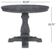 Brownell French Country Wood and Cane 5-Piece Expandable Oval Dining Set, Gray/Gray