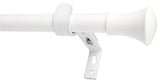 5/8" Adjustable Buckingham Drapery Rod, 84"-120", Glossy White