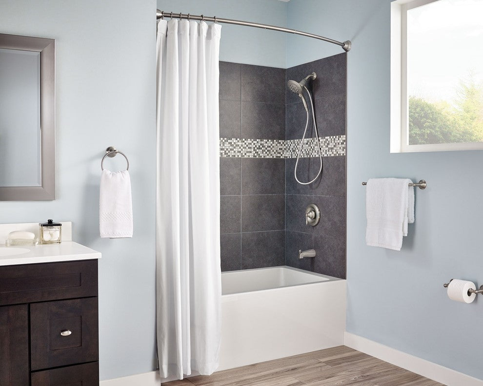 Moen Shower Curtain Rings, 12-Pack, Brushed Nickel