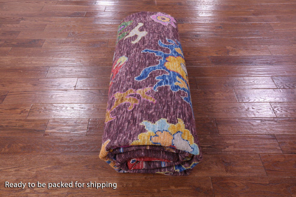 Turkish Oushak Handmade Rug 10' 4" X 14' 0" - Q14779