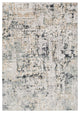 Surya Quatro QUA-2302 5'3"x7'3" Rug, Silver Gray/Medium Gray/Tan/White/Charcoal