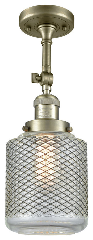 Innovations Lighting 201F-Ab-G262-Led 1 Light Dimmable Led Semi-Flush Mount