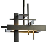 Planar Small LED Pendant - Dark Smoke Finish - Standard Overall Height