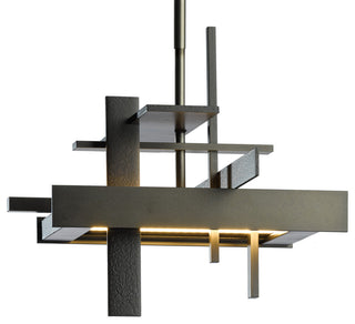 Planar Small LED Pendant - Dark Smoke Finish - Standard Overall Height