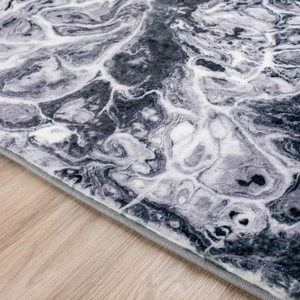 Kikiamo KK14 Marble 2'3" x 7'6" Runner Rug