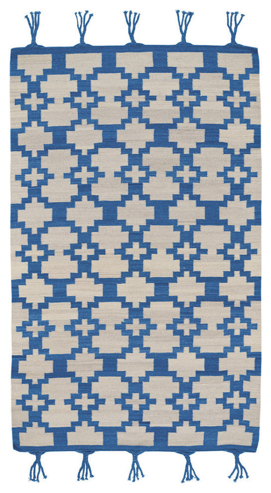 Capel Genevieve Gorder Hyland Blue 3643_400 Flat Woven Rugs - 8' X 11' Rectangle