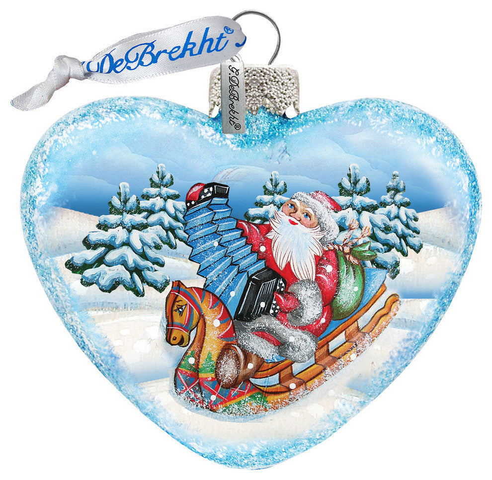 Accordion Santa Ornament