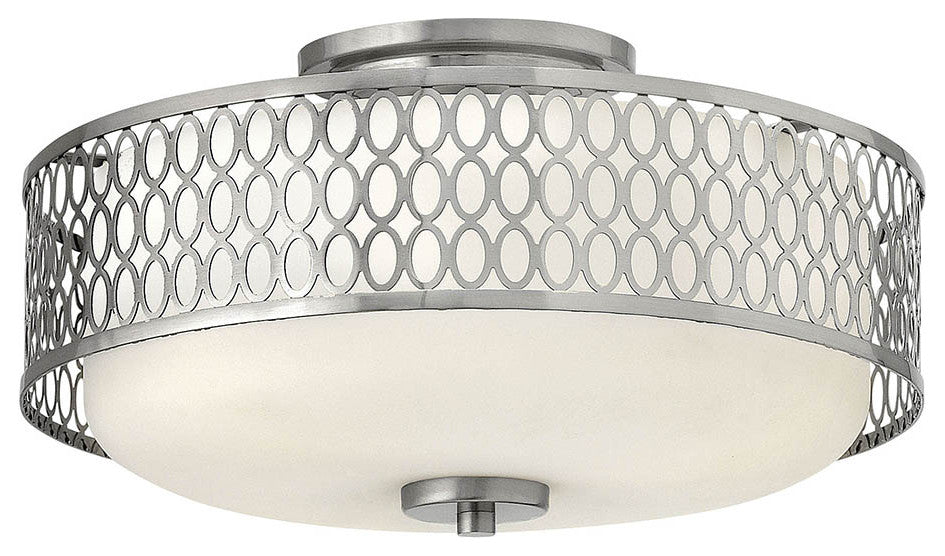 Hinkley Jules Medium Semi-Flush Mount, Brushed Nickel