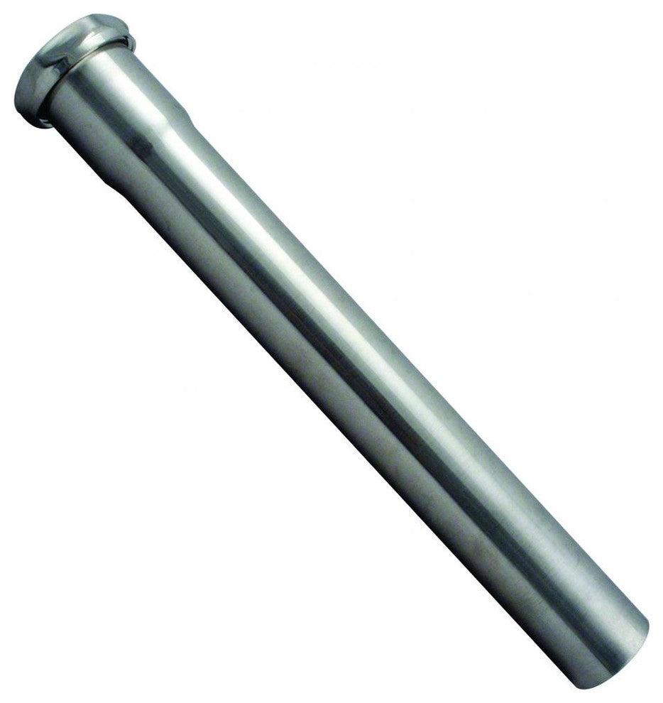 1.5" Od X 12" Slip Joint Extension Tube In Polished Chrome