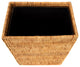 Artifacts Rattan™ Rectangular Tapered Waste Basket with Metal Liner, Honey Brown
