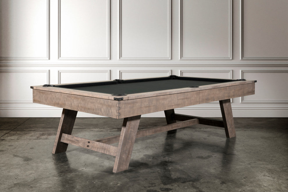 Hunter 8' Slate Pool Table Antique WithWood Legs