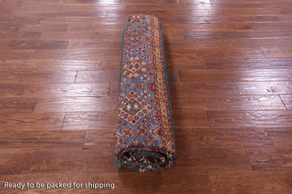 8' 3" X 9' 7" Khorjin Super Kazak Handmade Rug - Q12646