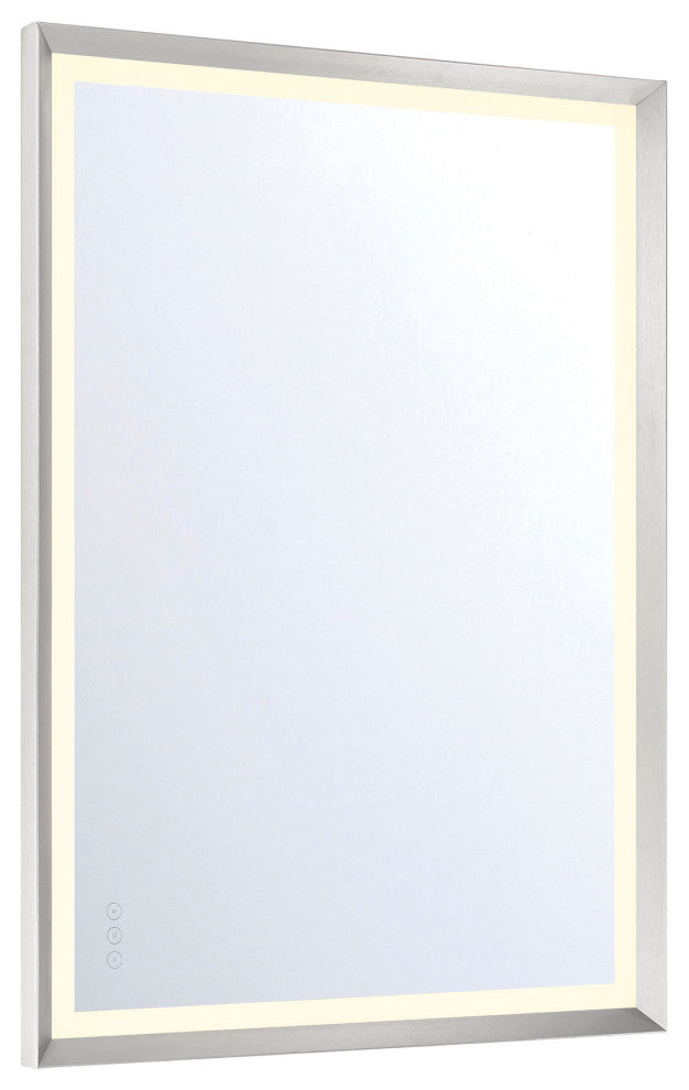 Artell Vertical Mirror - 30" x 42", Brushed Silver