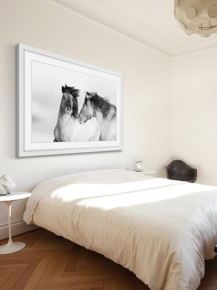 "Flowing Manes" Framed Art Print, 45x38 cm