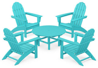 Vineyard 5-Piece Adirondack Chair Conversation Set, Aruba