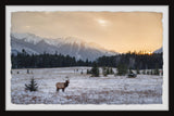 "Snowy Winter" Framed Painting Print, 30x20