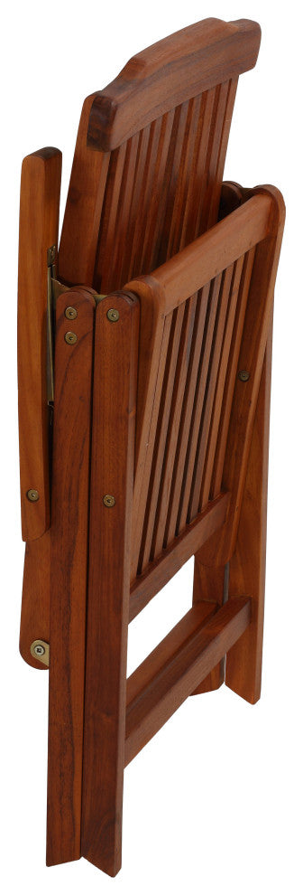 Bonty Position Solid Teak Accent Chair