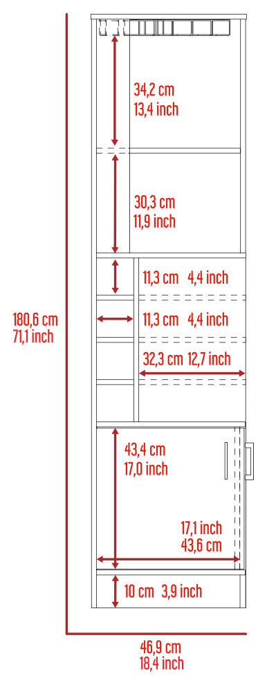 Egina Bar cabinet, White