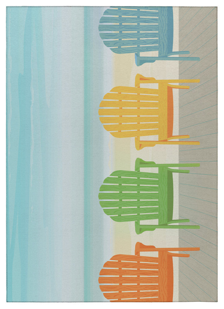 Indoor/Outdoor Harbor HA1 Poolside Machine Washable 8' x 10' Rug