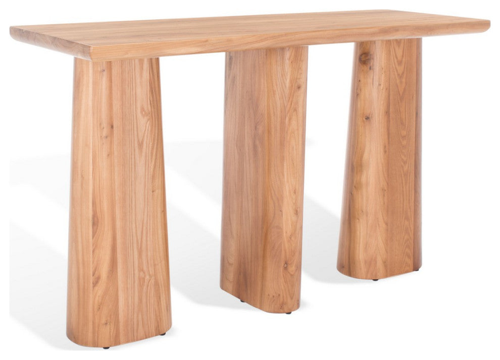 Safavieh Couture Ryllae Elm Wood Console Table Natural