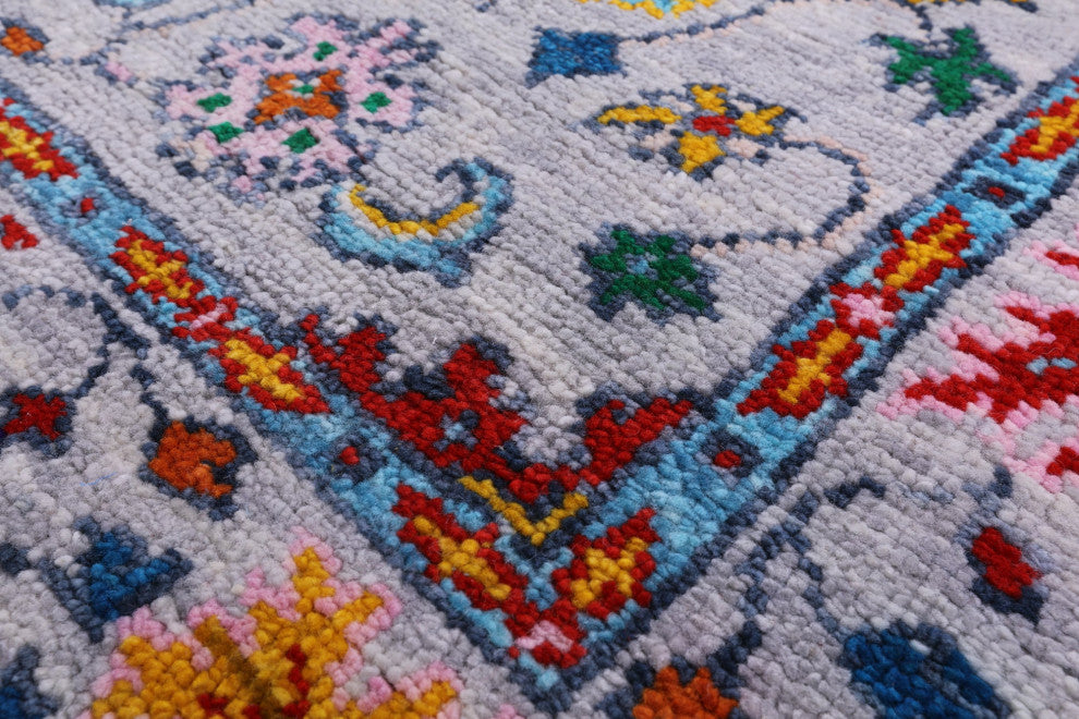 Turkish Oushak Hand-Knotted Wool Rug 4' 2" X 6' 3" - Q13401