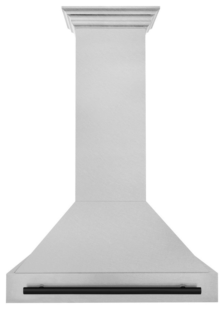 ZLINE 36 In. Wall Mount Hood, DuraSnow With DuraSnow Shell, 8654SNZ-36-MB