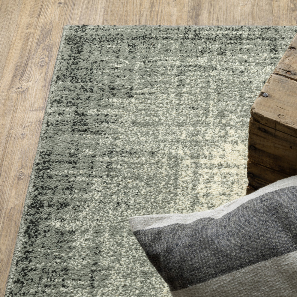Sarasota Abstract Ombre Indoor Area Rug, Grey, 2' x 3'