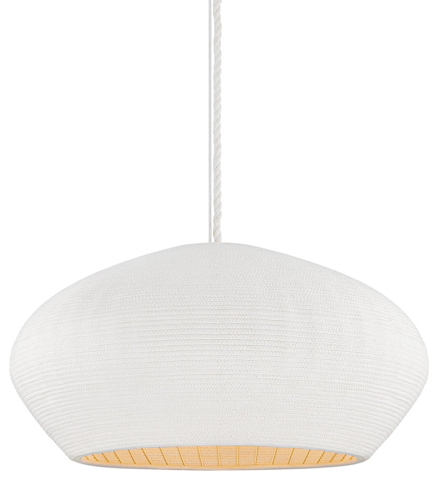 Hudson Valley Ferndale Pendant 36", Gesso White