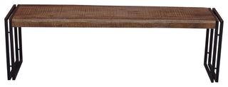 Reclaimed Mango wood Bench with Metal legs 60"