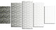 White Symmetrical Fractal Flower, Abstract Canvas Art Print, 60"x32", 5 Panels
