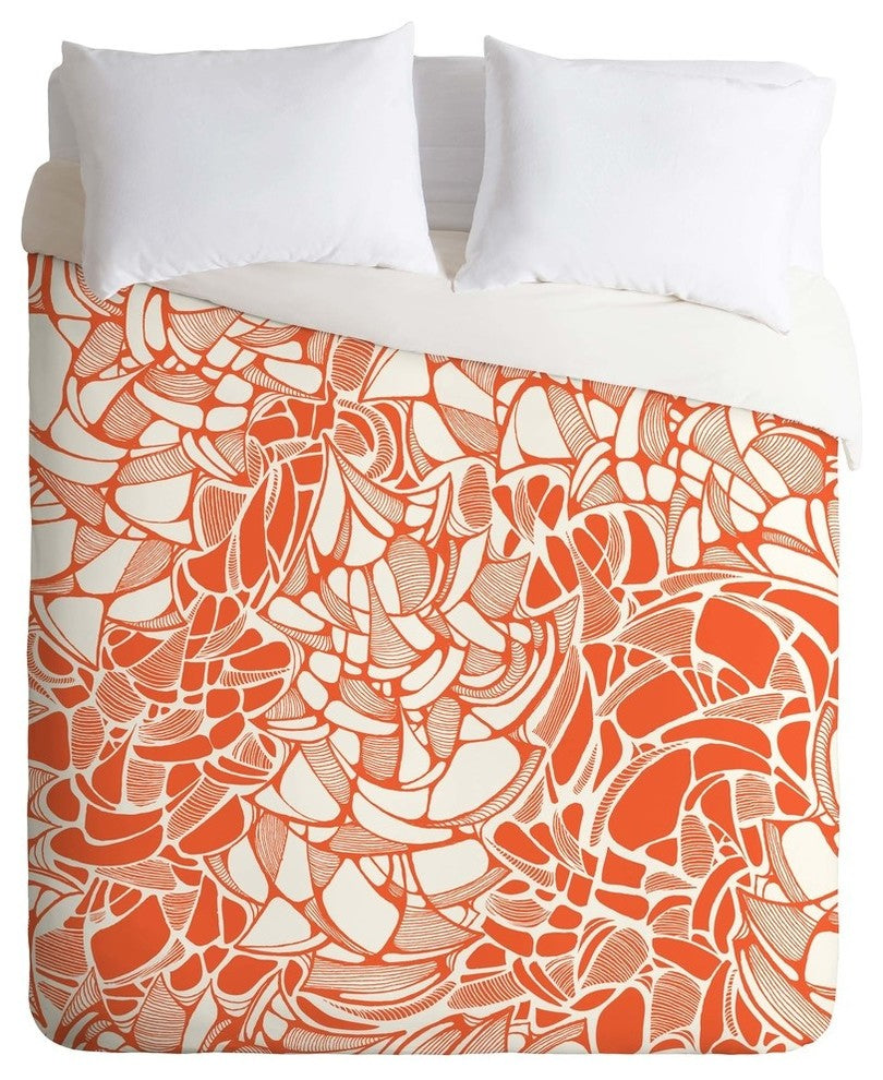 Deny Designs Karen Harris Carillon Tangelo Duvet Cover - Lightweight