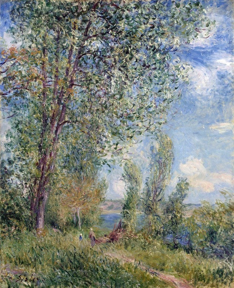 Alfred Sisley Windy Afternoon in May, 20"x25" Wall Decal Print
