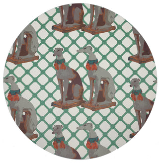 Regal Greyhound Marion 16" Round Pebble Placemats, Set of 4