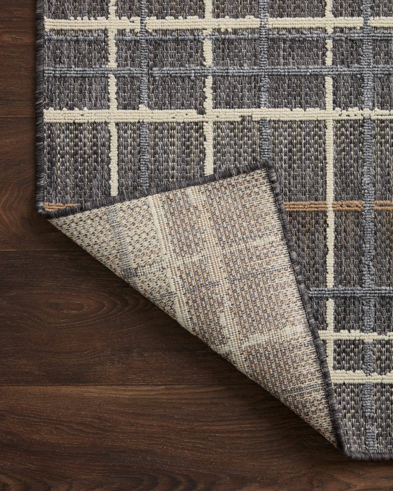 Loloi II Rainier Charcoal / Multi 18" x 18" Sample Rug