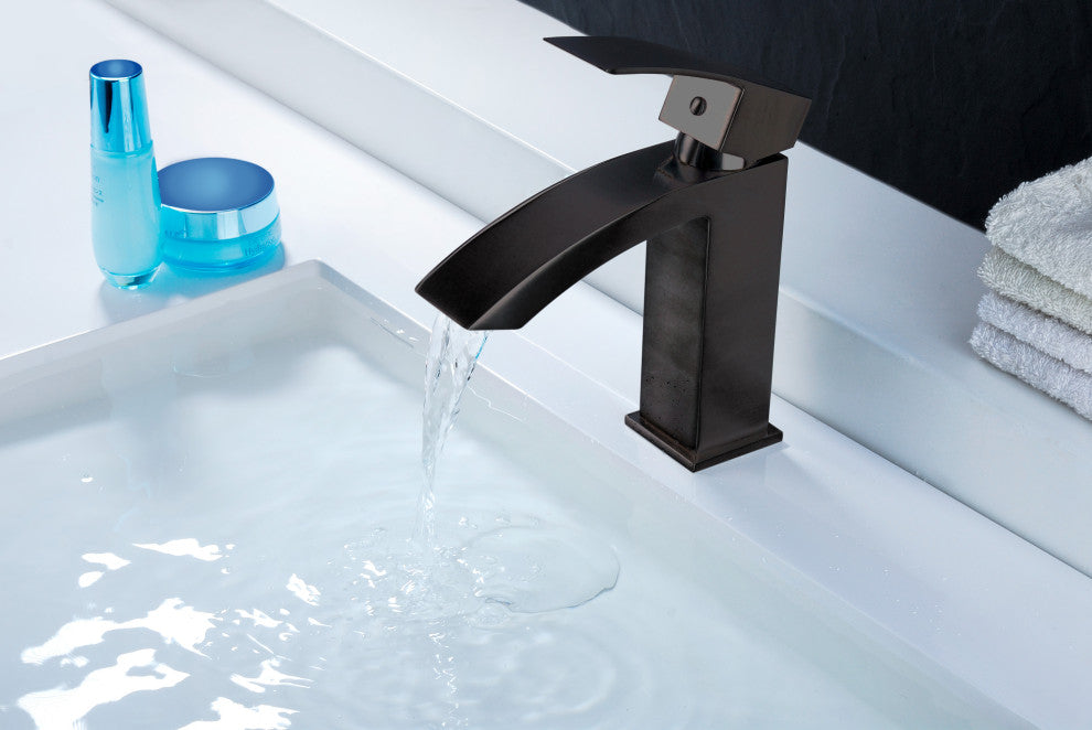 ANZZI Revere Single Handle Bathroom Sink Faucet, Oil Rubbed Bronze