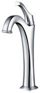 Arlo Single Handle Lever 1-Hole Vessel Bathroom Faucet Chrome, PU Drain