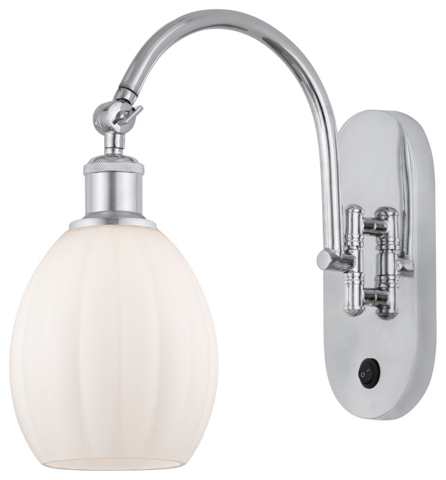 Innovations 518-1W-PC-G81-LED Eaton 1 Light 6" Sconce, Polished Chrome