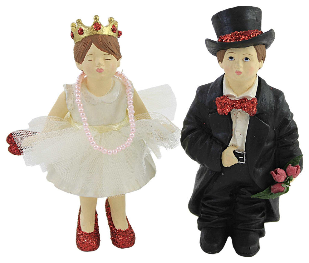 Bethany Lowe Kiss Set/2 Valentine Romance Bride Groom