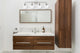 Helen 4-Light Bath Sconce, Polished Nickel With Clear Shade